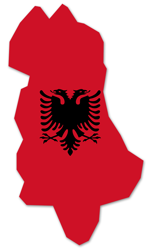 Albanien Umriss