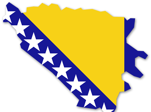 Bosnien und Herzegowina Umriss