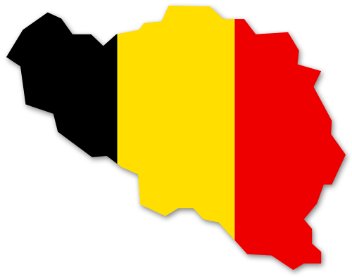 Belgien Umriss