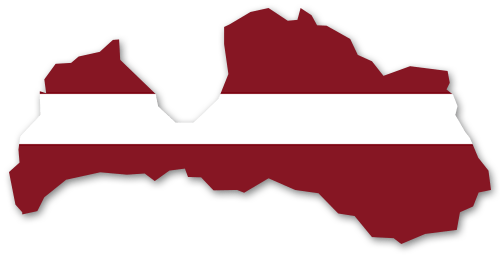 Lettland Umriss