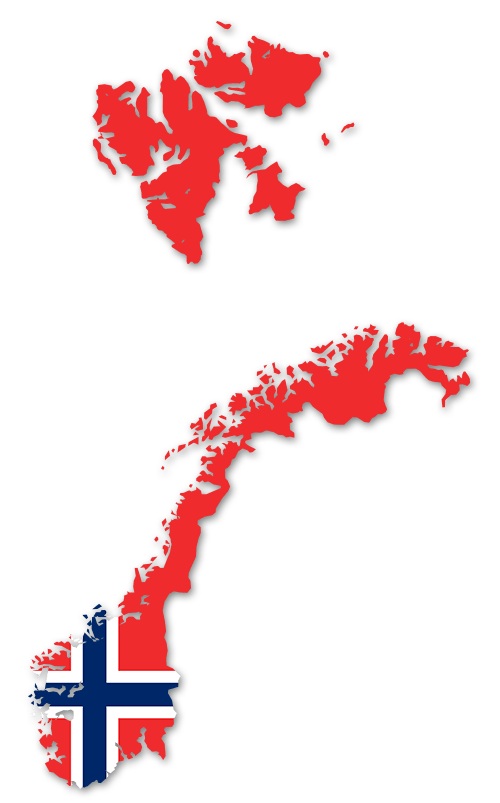 Norwegen Umriss