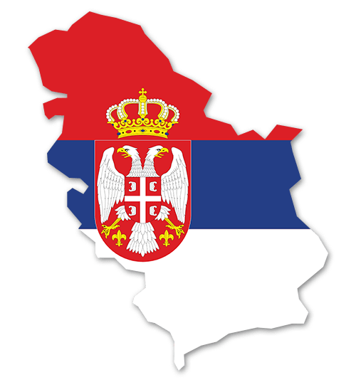 Serbien Umriss
