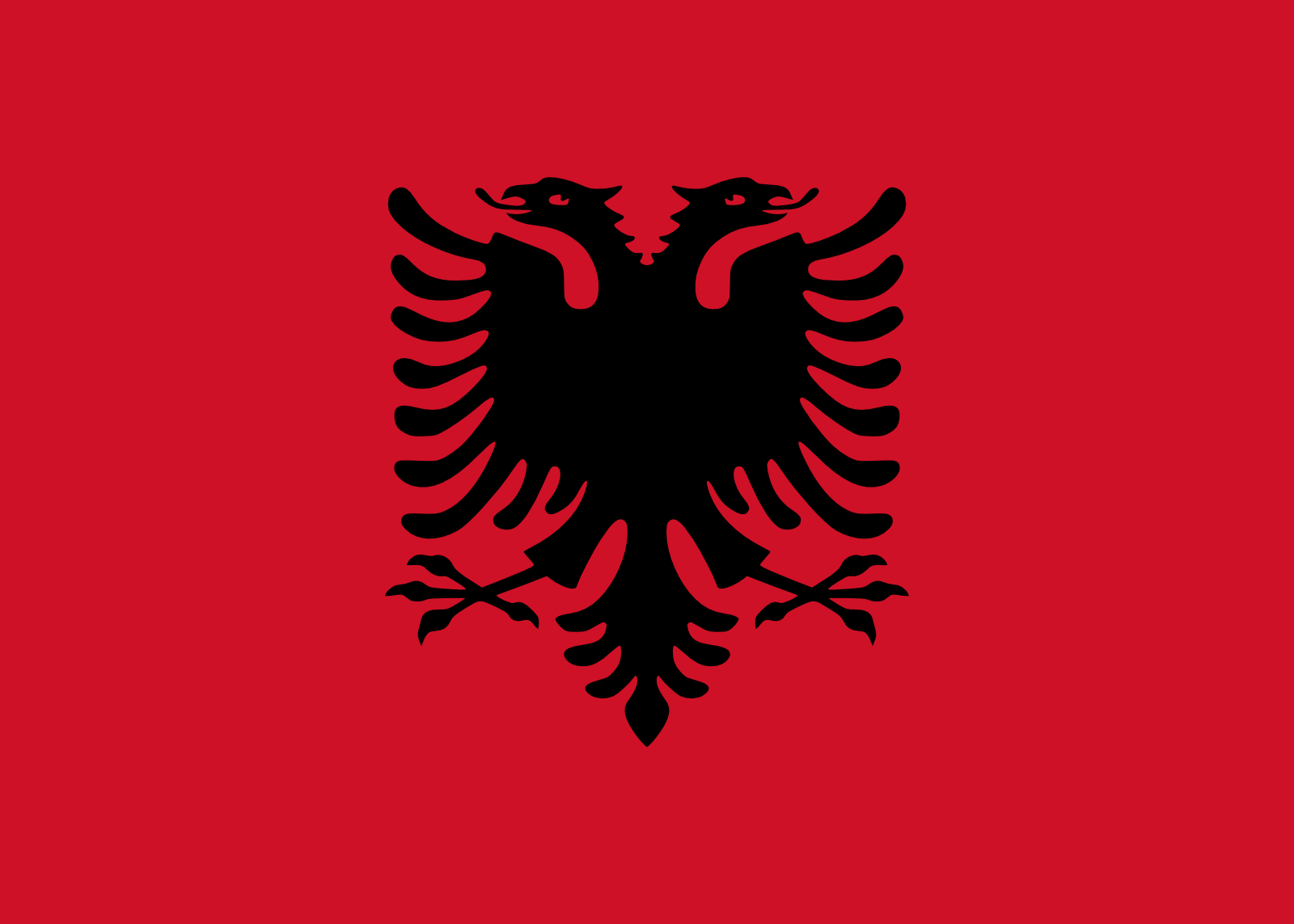 Albaniens Flagge