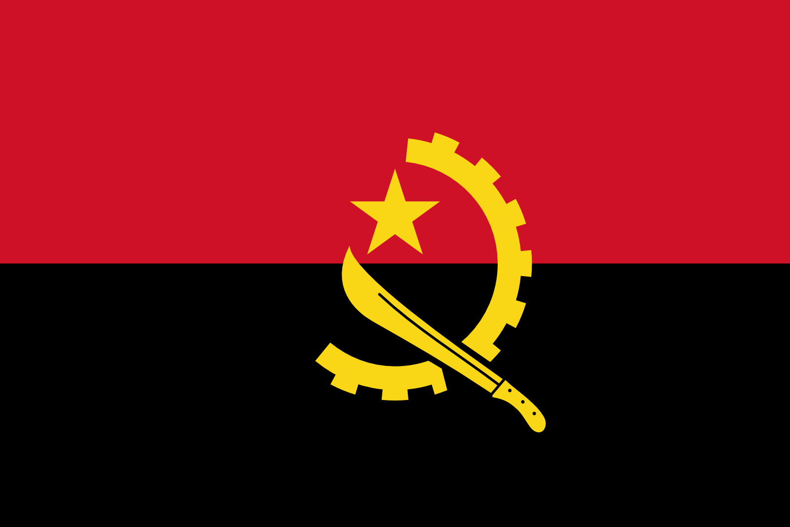 Angolas Flagge