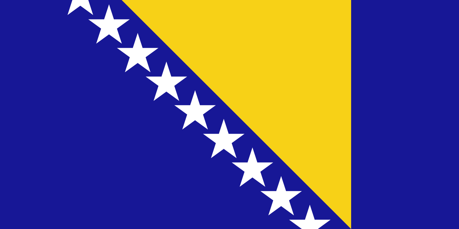 Bosnien und Herzegowinas Flagge
