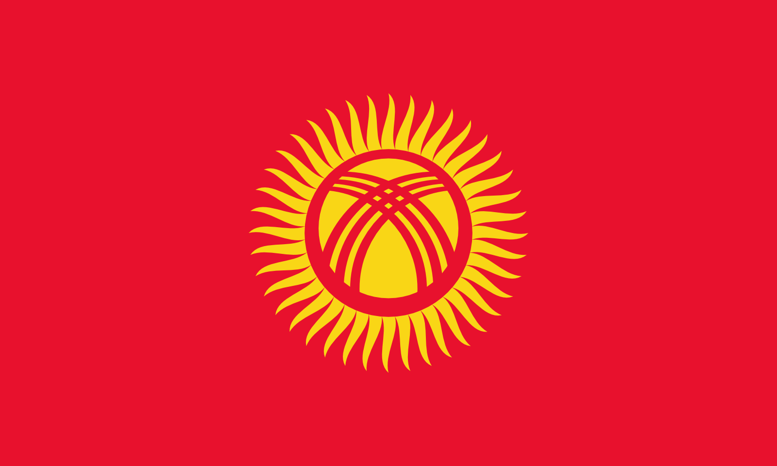 Kirgisistans Flagge