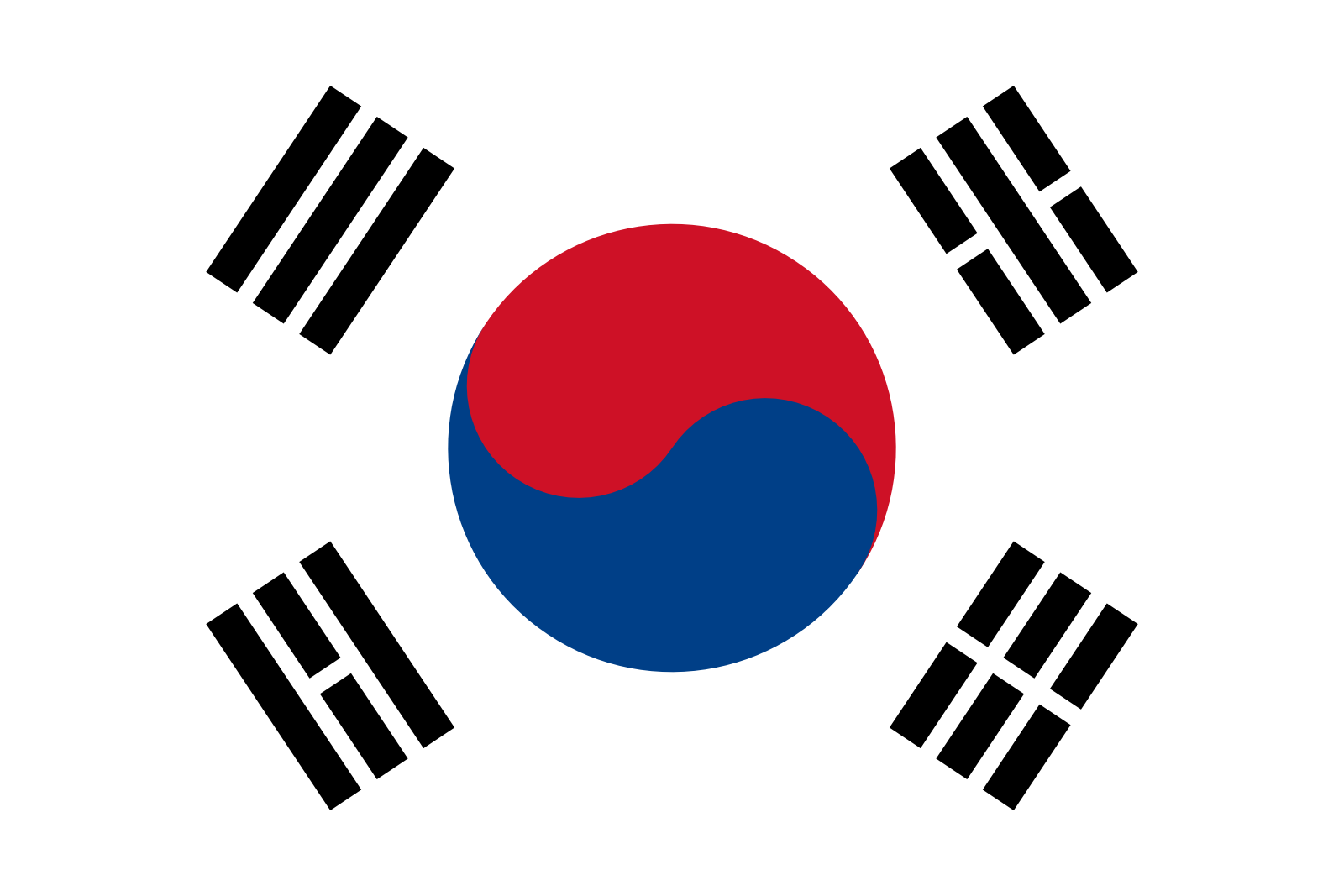 Republik Koreas Flagge
