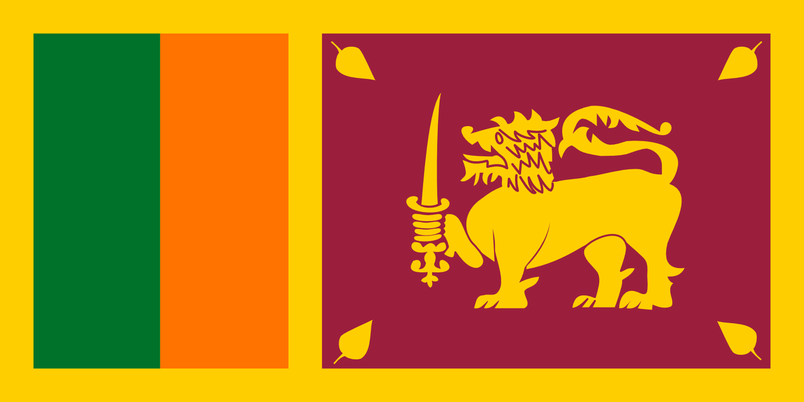 Sri Lankas Flagge