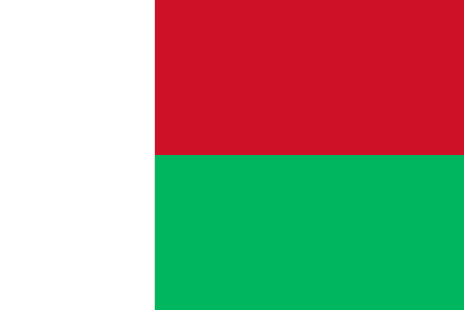 Madagaskars Flagge