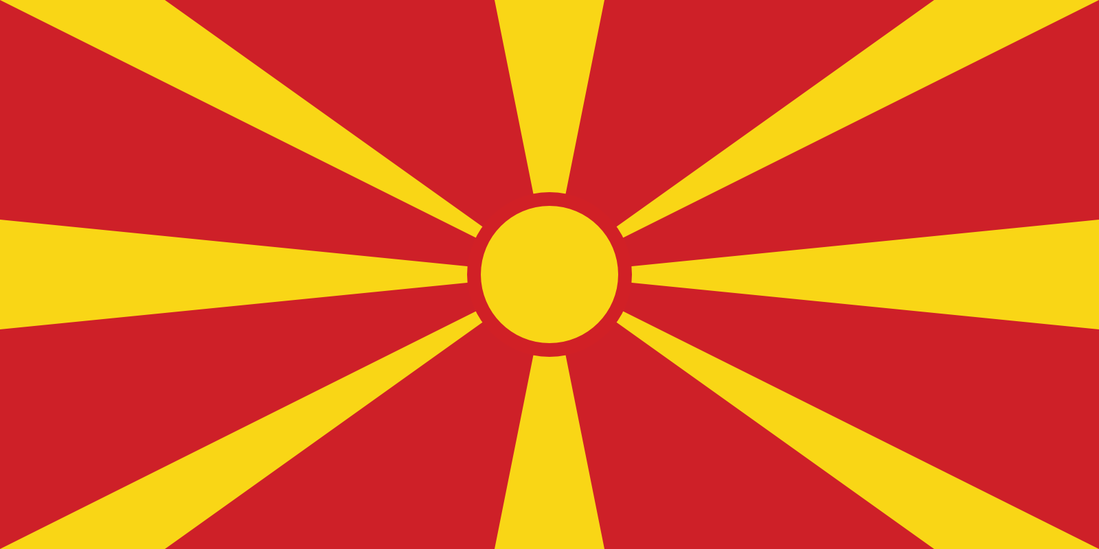 Nordmazedoniens Flagge
