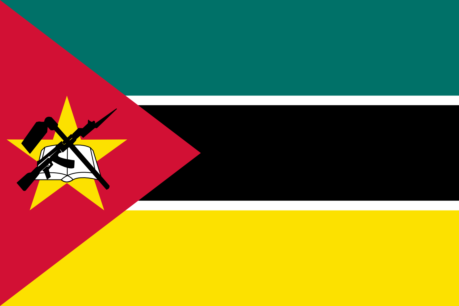 Mosambiks Flagge