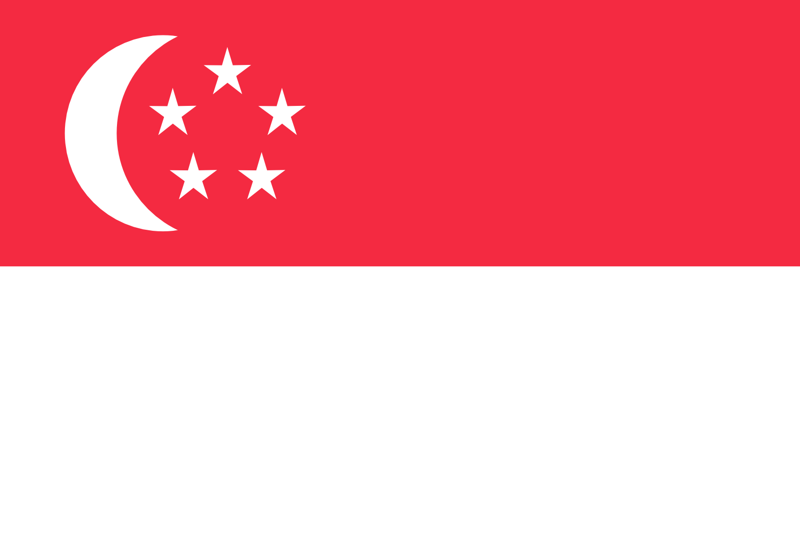Singapurs Flagge
