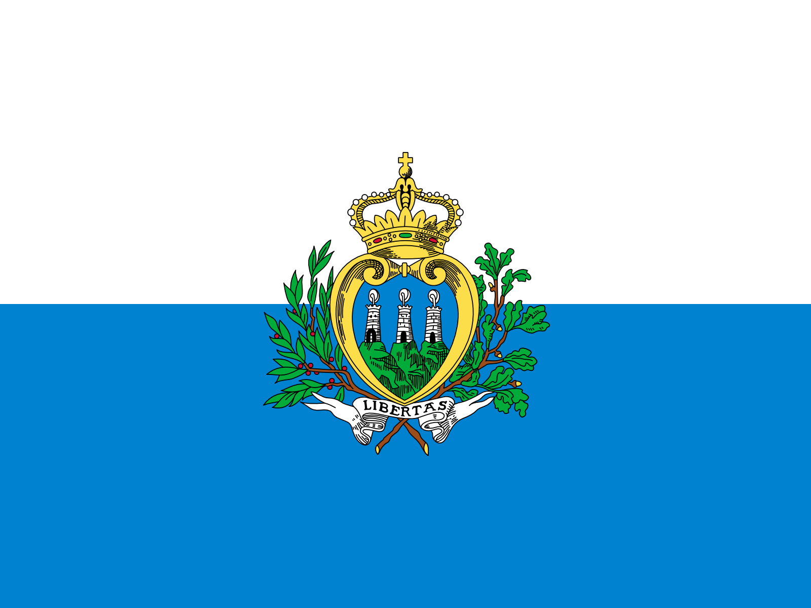 San Marinos Flagge