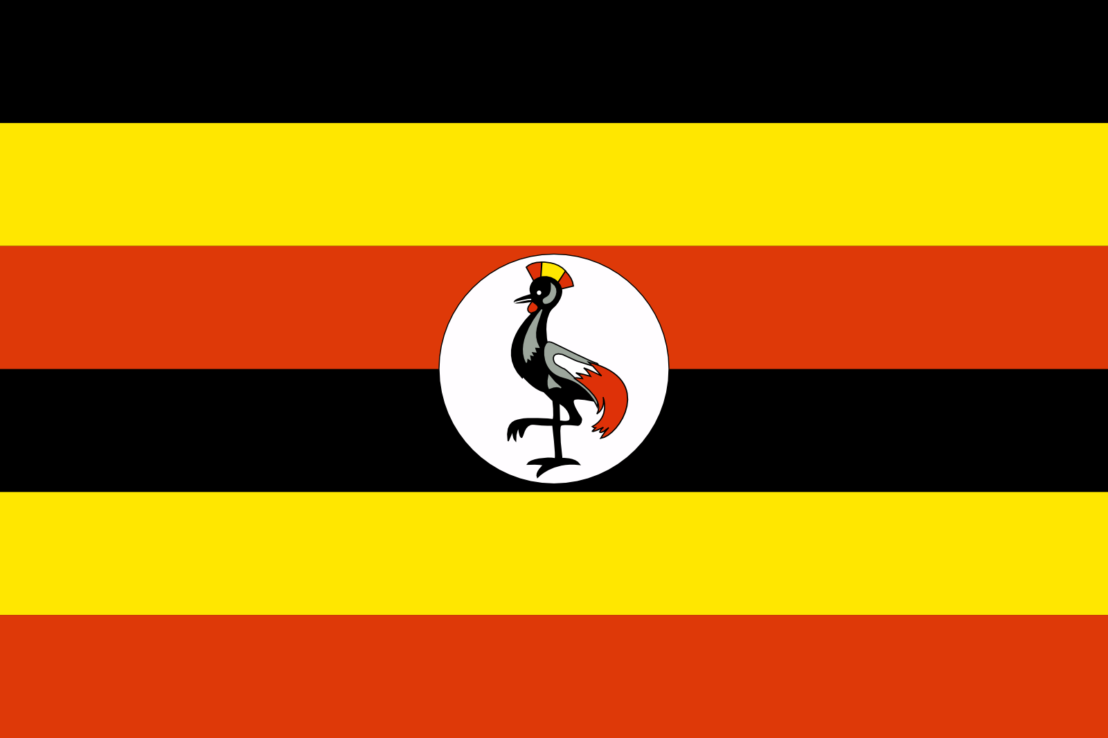 Ugandas Flagge