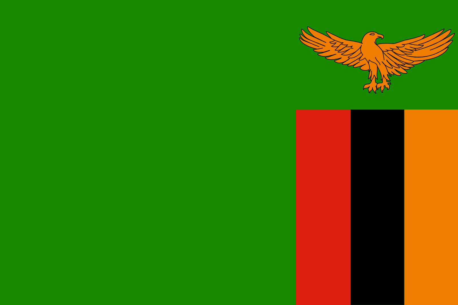 Sambias Flagge