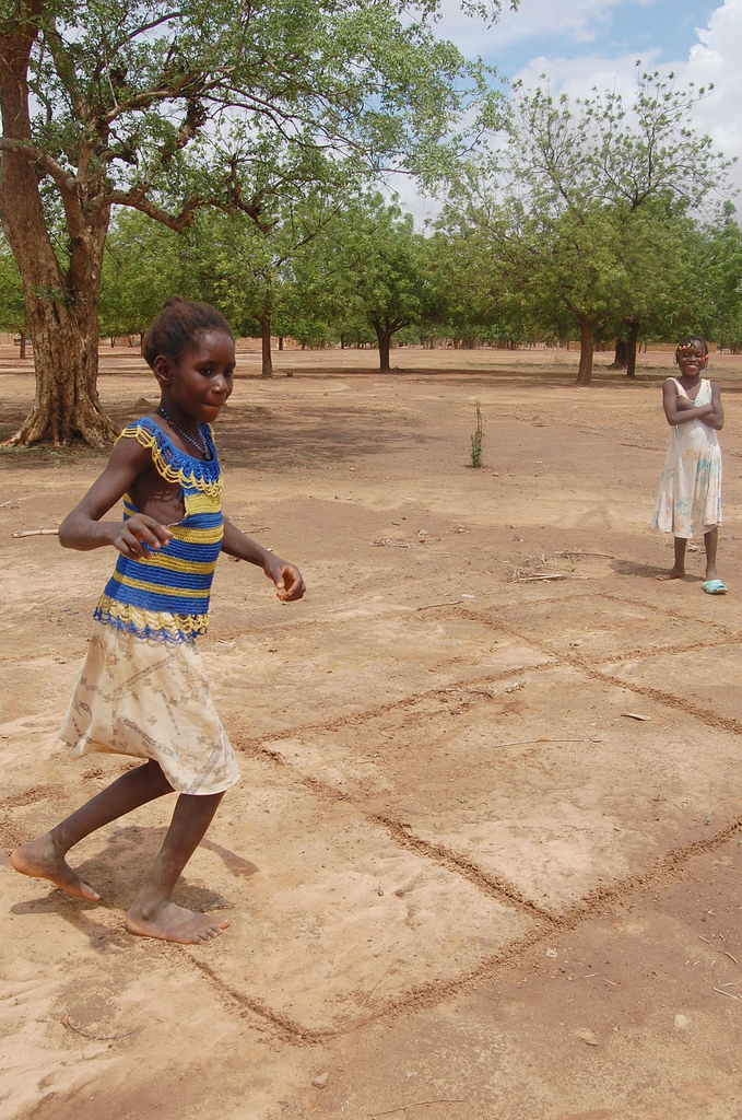 Hüpfekästchen in Burkina Faso