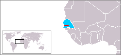Karte von Senegambia
