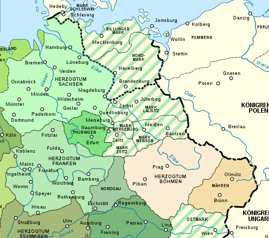Karte Mark Brandenburg