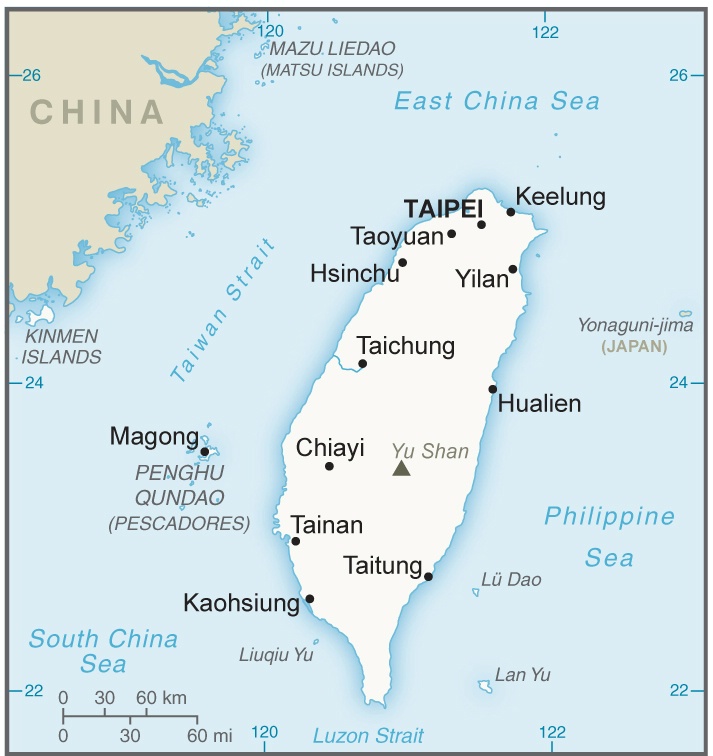Taiwan Karte Taiwan Karte
