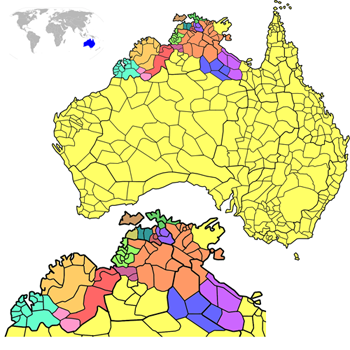 Verteilung, Sprachen, Australien