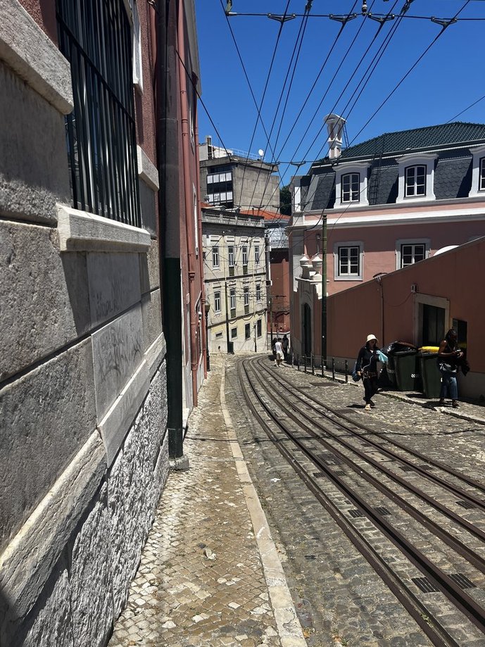 Strecke des Elevador da Gloria (Ascensor da Gloria) Unfall Lissabon