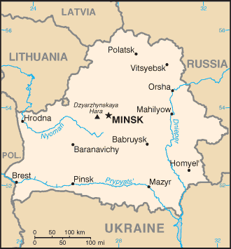 Karte Weißrussland