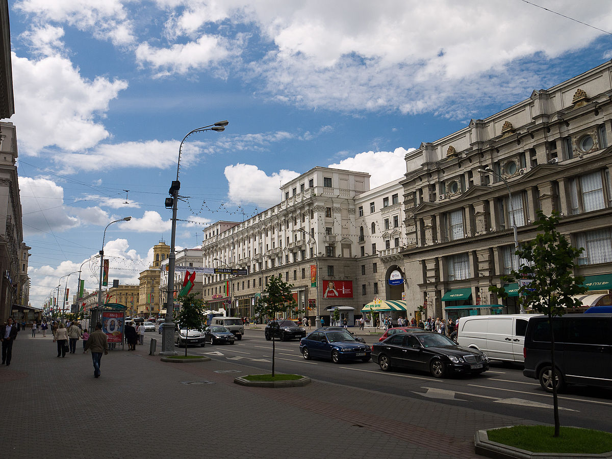 Unabhängigkeits-Boulevard in Minsk