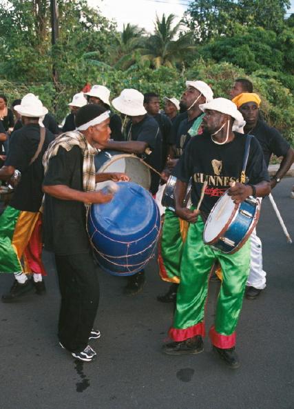 Trommler in Dominica
