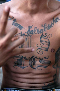 Tattoo der Mara Salvatrucha