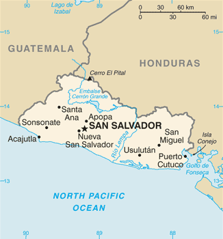 El Salvador Karte